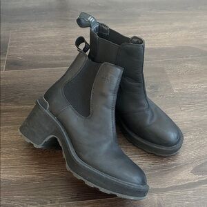 Sorel Black Ankle Boots